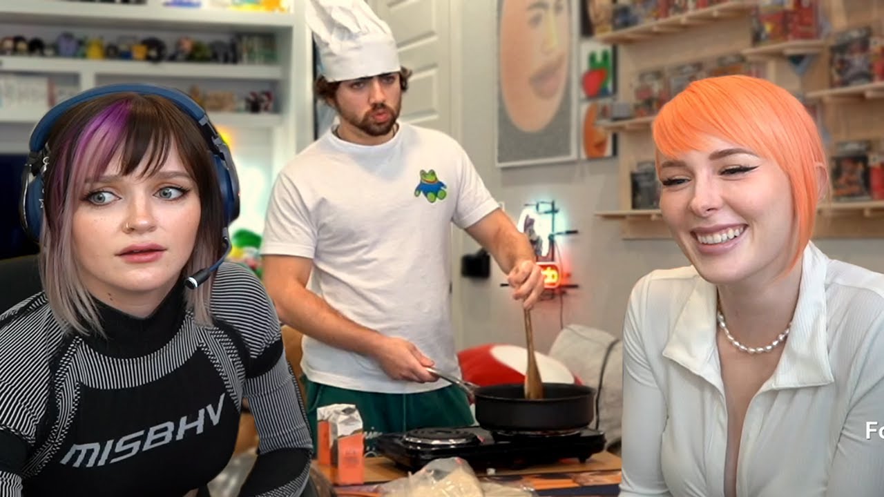 Mizkif Tries Cooking for Jenna and Peach [4/24/22]