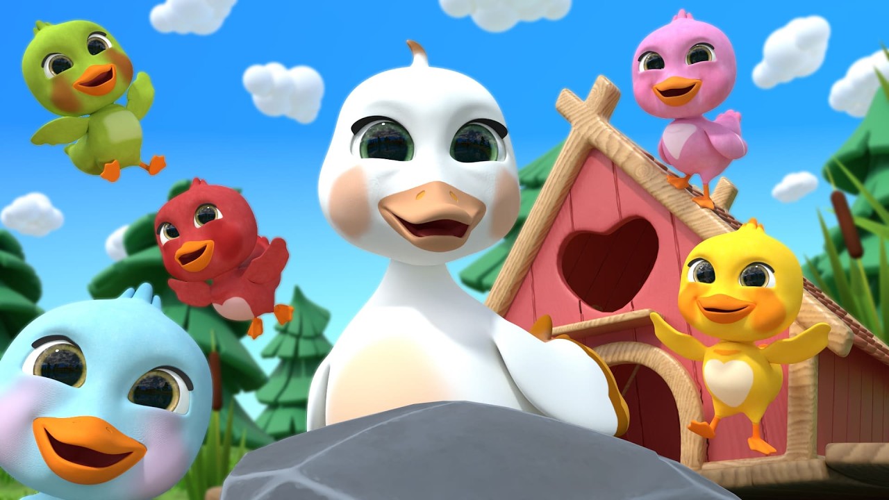 Five Little Ducks - Quack Quack Quack! | Newborn Baby Songs & Nursery Rhymes