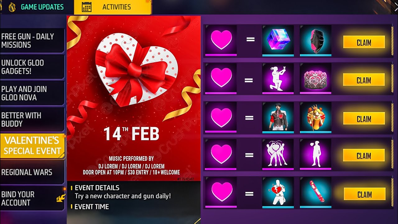 গোলাপ ফুল ইমোট ফ্রিতে পাবে💥😮 তারাতাড়ি দেখো? Free propose Emote in Free fire| Free fire new event