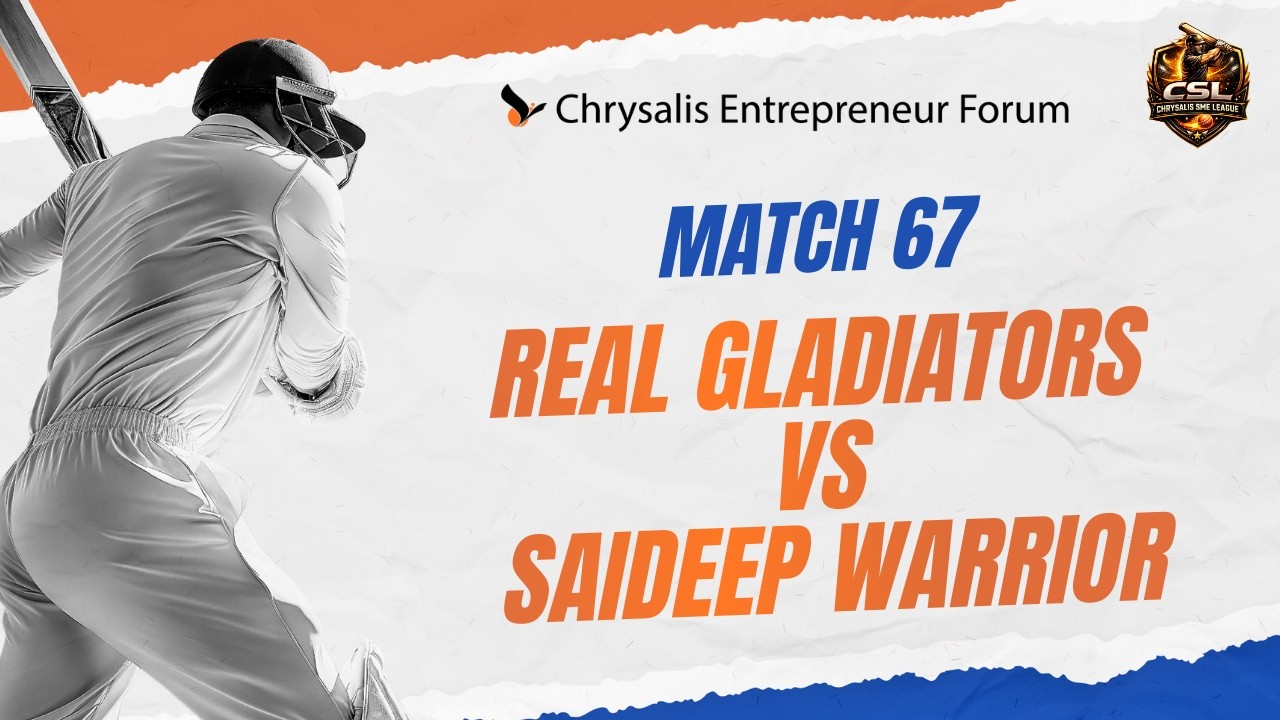 Match 67 | Real Gladiators VS Saideep Warriors | CSL 2026