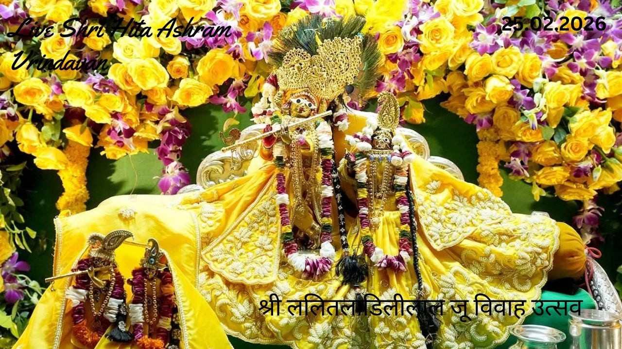 🔴 Live Raslila- live श्री ललितलाडिलीलाल जू विवाह उत्सव||Shree Hita Ashram Vrindavan||(25/02/2026) ||