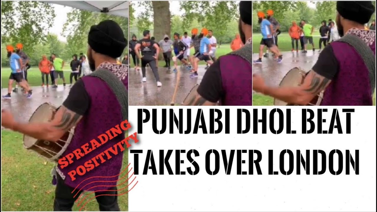 Mast Watch 👍 2 Londoners drum up Punjabi Dhol for positivity during pandemic  ➡️ पंजाबी ढोल भांगड़ा