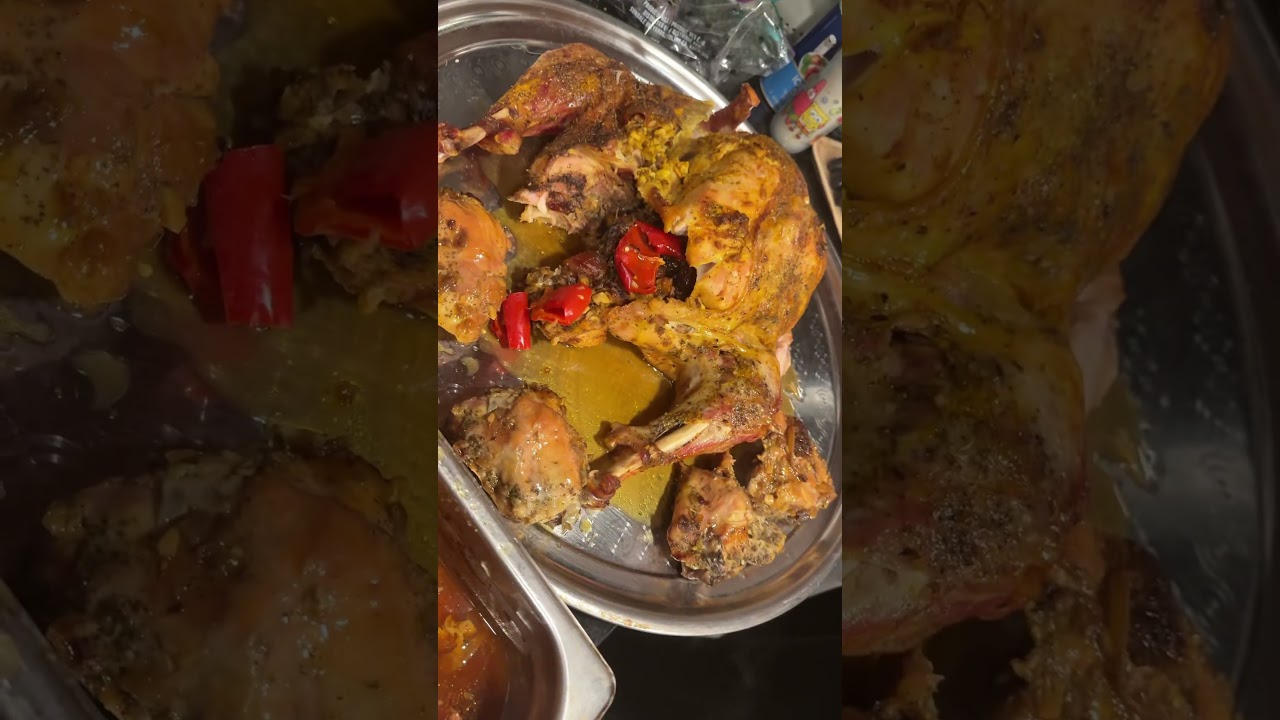 Cooking juicy turkey with bell peppers and carrots. Much better taste. 