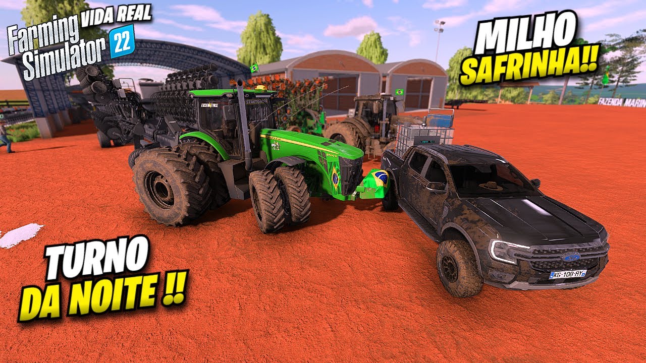 TRABALHAMOS No Turno Da Noite - Valtrão Pediu Arrego - Farming Simulator 22 Vid Real