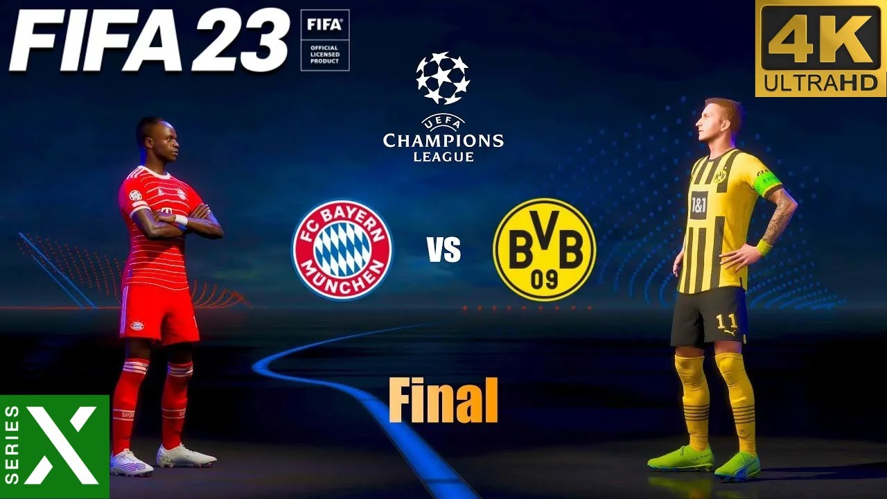 FIFA 23 - Borussia Dortmund vs Bayern Munich UEFA Champions League Final - Series X Gameplay [4K 60]