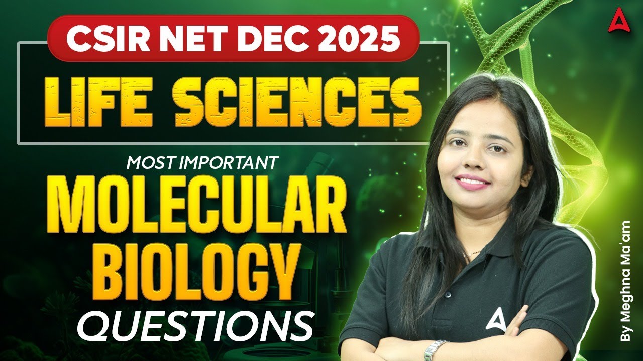 CSIR NET Dec 2025 | CSIR NET Life Science Molecular Biology PYQs By Meghna mam