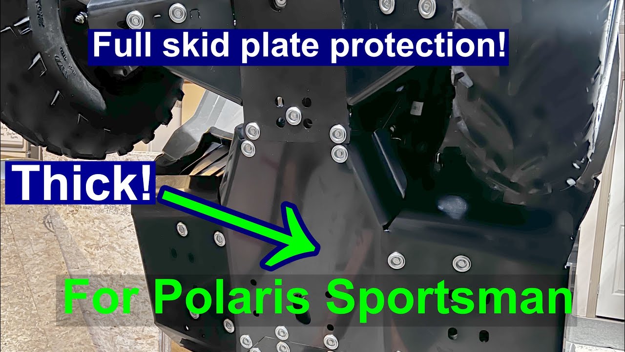 Ironbaltic skid plates on a Polaris sportsman 570