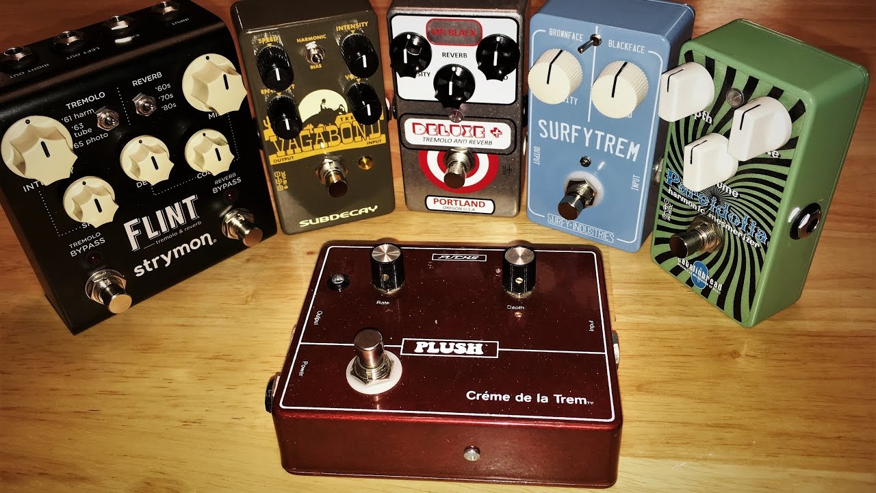 Harmonic Tremolo Shoot Out - Episode #3 - Pareidolia, CremDeLaTrem, Flint, Vagabond, SurfyTrem etc!