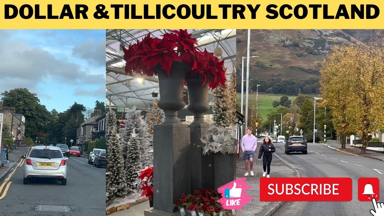 Dollar|💵 to Tillicoultry  Journey,Beautiful view of Dollar and Tillicoultry   in Scotland U.k HD,4K😀