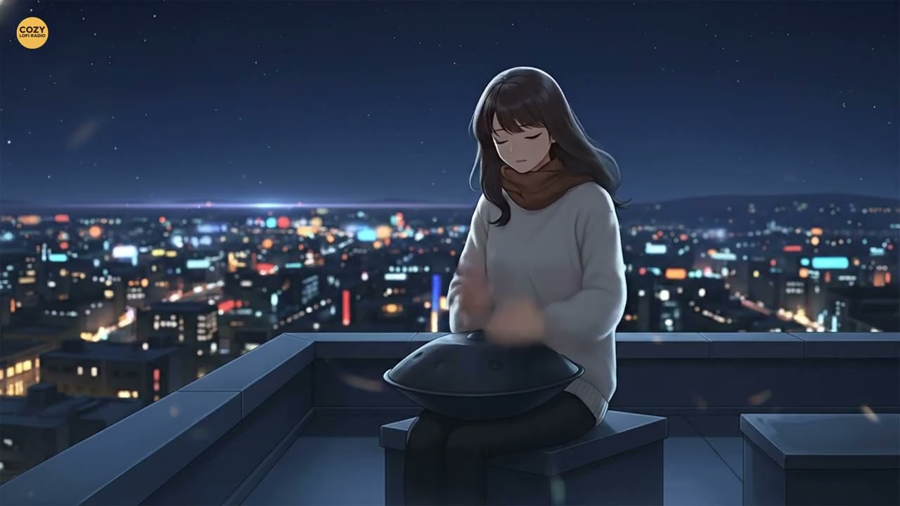 Rooftop Handpan Session — Chill Lofi for Study & Quiet Thinking 🌙🎧