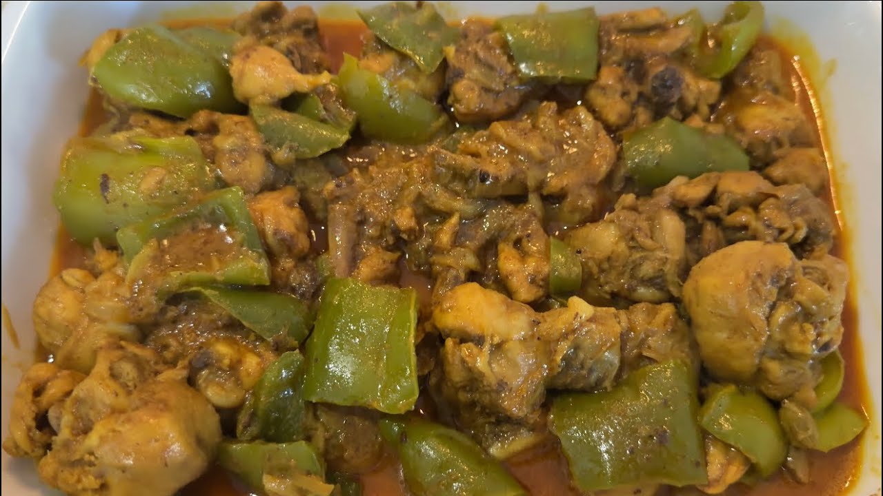 Chicken With Capsicum Recipe #enjoy #recipe 