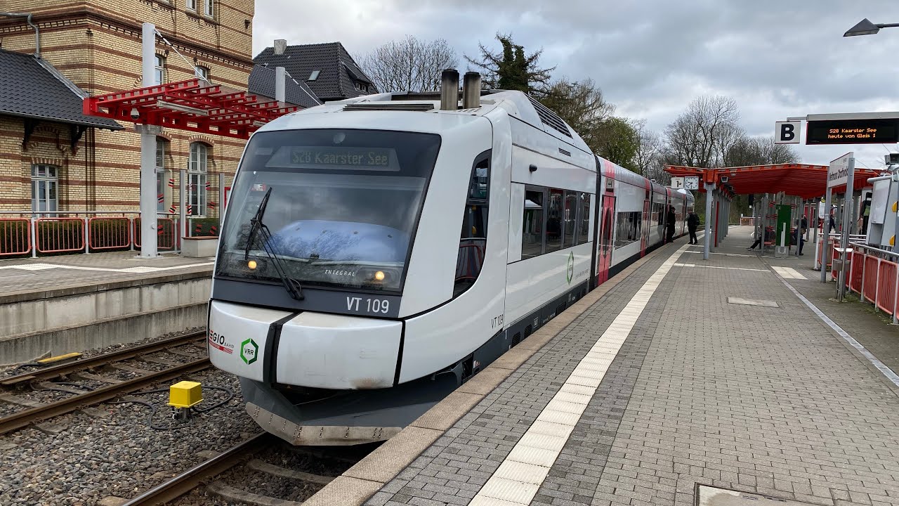 Im Integral S5D95 der Regiobahn mit FETTEM SOUND als S28 von Kaarster See nach Mettmann-Stadtwald