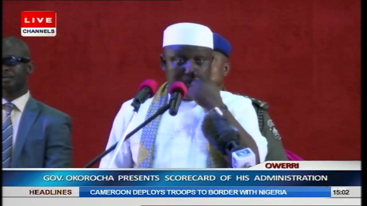 Imo State Governor, Rochas Okorocha, Presents Scorecard Pt.3