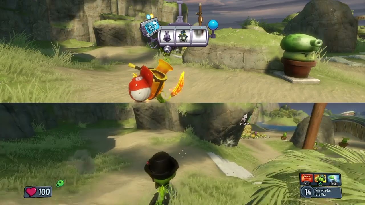 PVZ GW1 Operação Jardin (tela dividida) (EP. 3) PS4