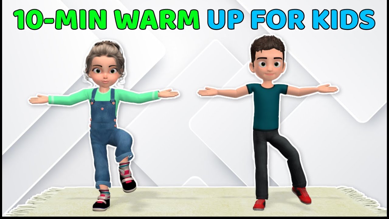 10-MIN EASY WARM UP EXERCISE FOR KIDS - DAILY ROUTINE