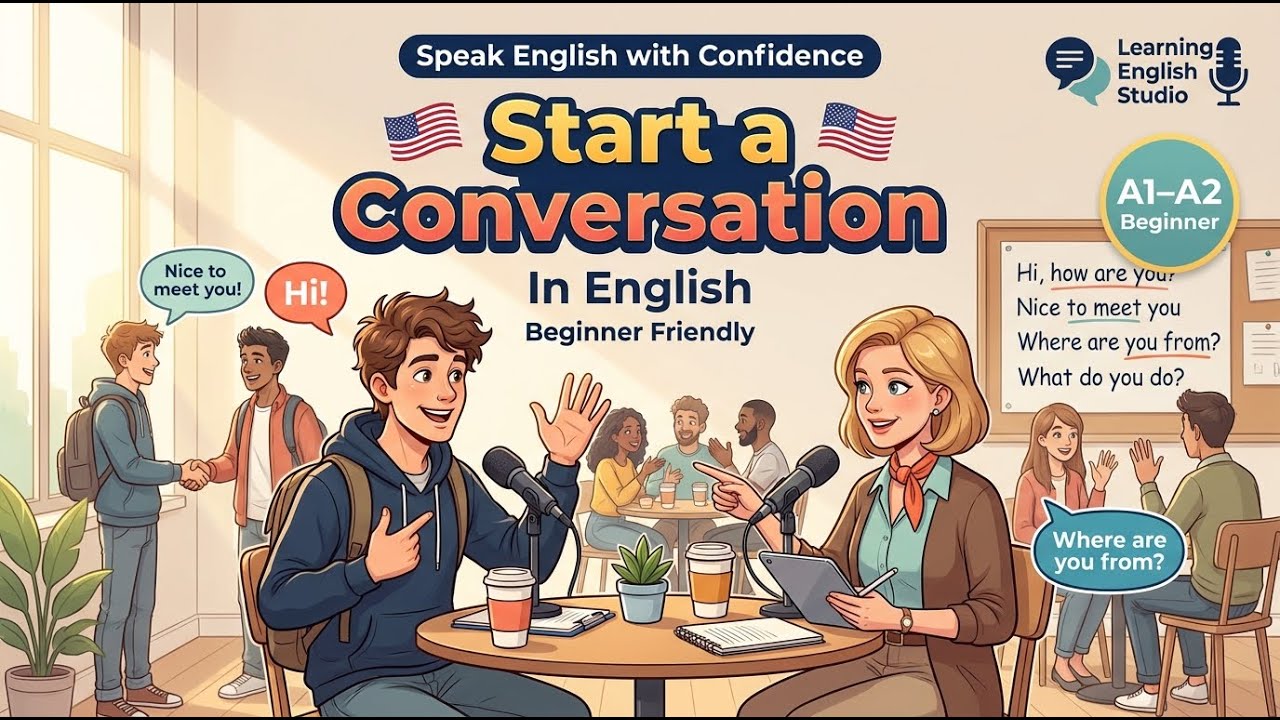 How to Start a Conversation in English  | English Practice | learn English podcast