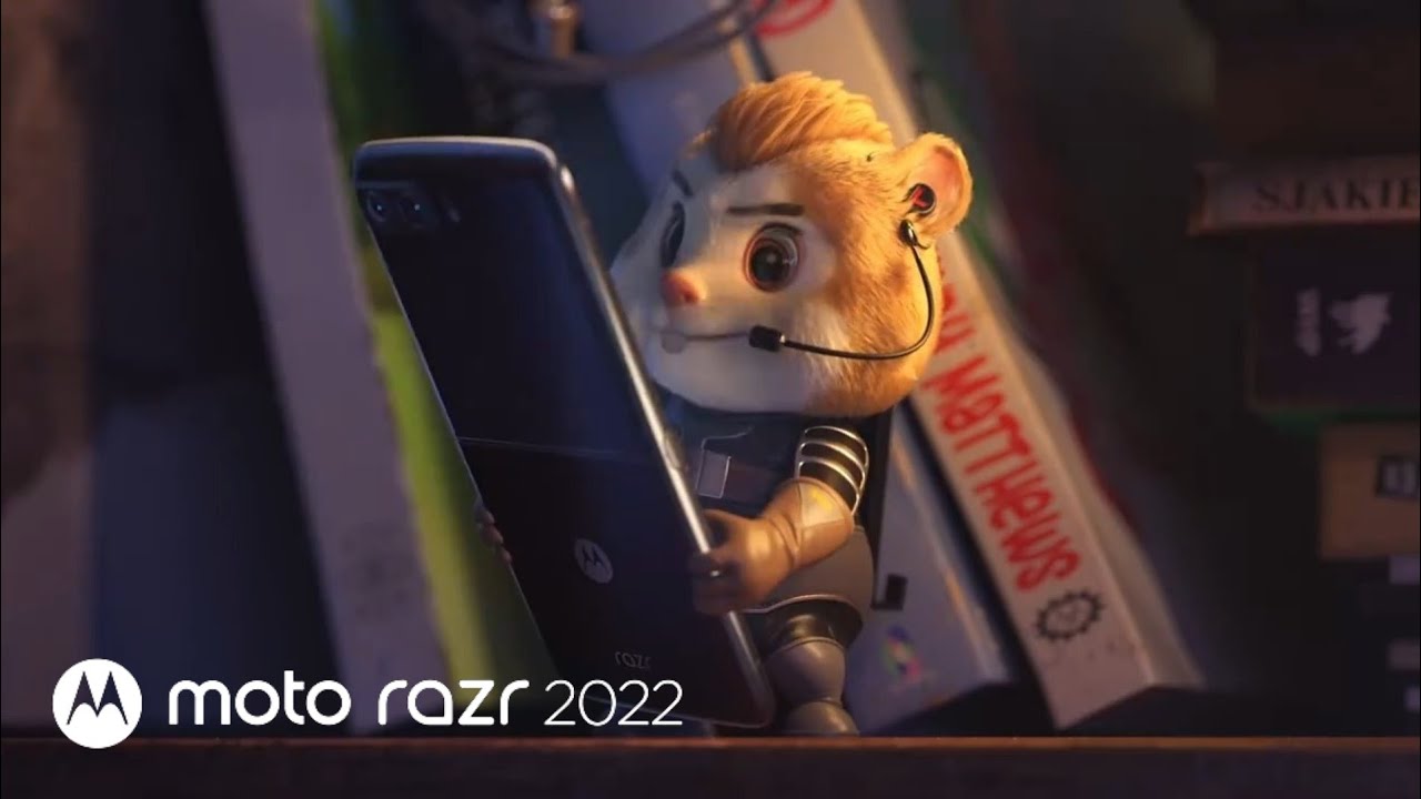 Motorola Razr 2022 featured on Moto's first animation production