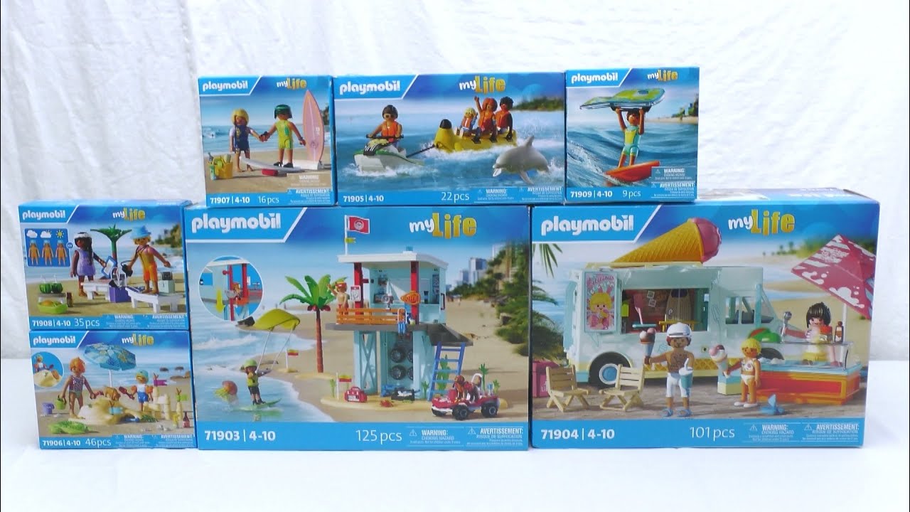 Unboxing Playmobil : La plage (2025) – 71903, 71904, 71905, 71906, 71907, 71908, 71909