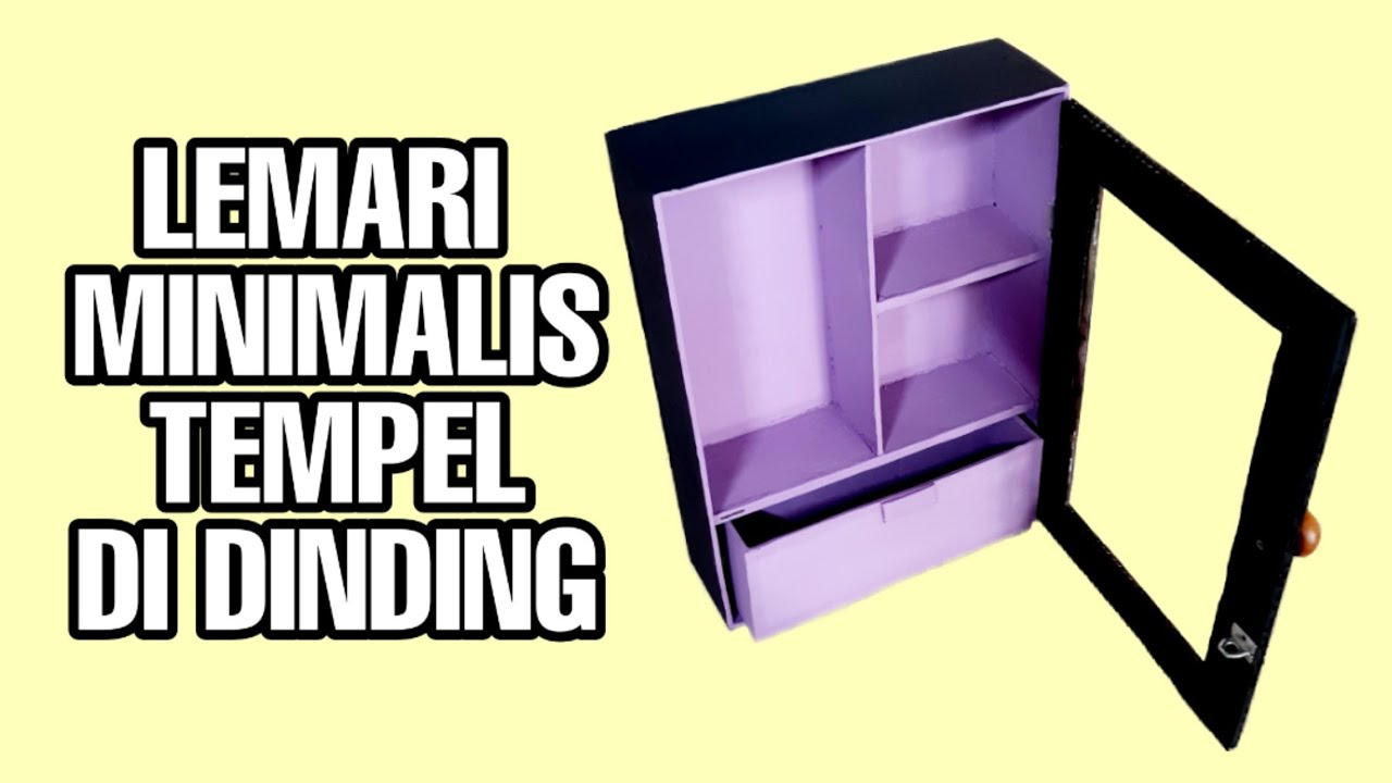 Cara membuat lemari dari kardus - Ide kreatif dari kardus bekas | Creative Crafts with Cardboard