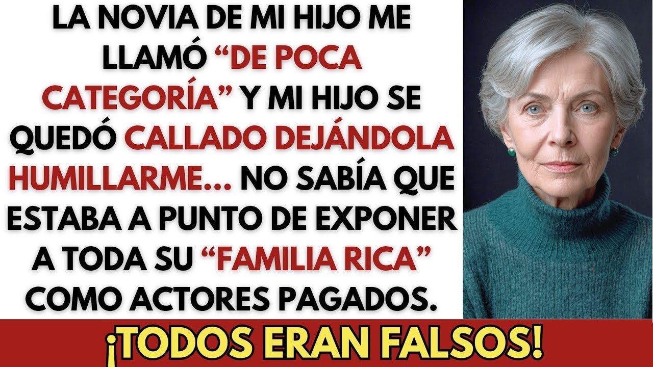 Mi hijo’s novia me llamó “de poca categoría” en la boda y toda su “familia rica” resultó