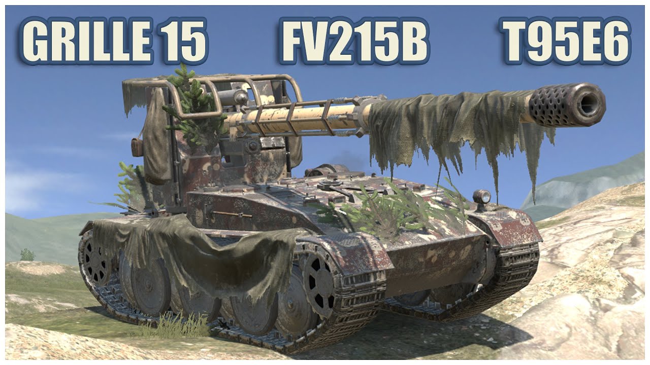 Grille 15, FV215b & T95E6 • WoT Blitz Gameplay