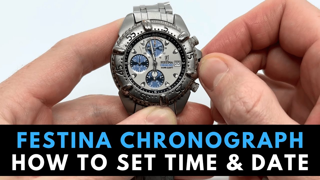 Как установить время и дату на часах-хронографе Festina