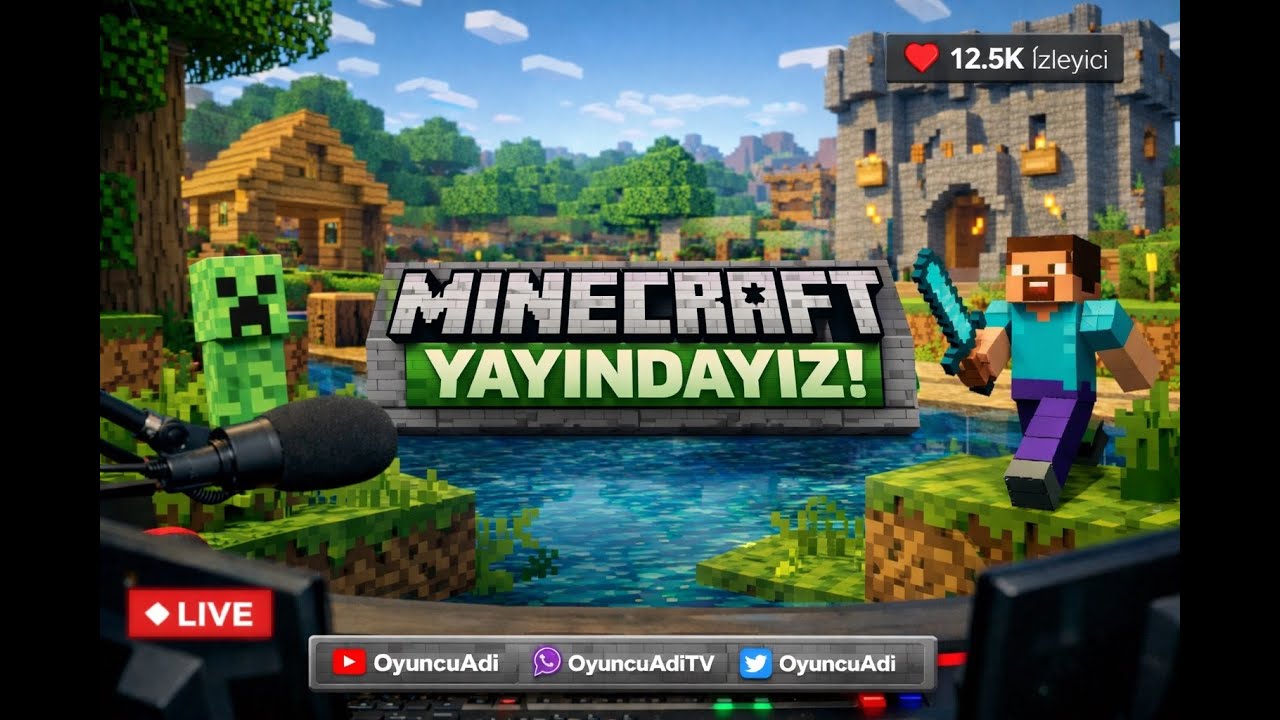 MİNECRAFT GECE Y AYINI | CANLI