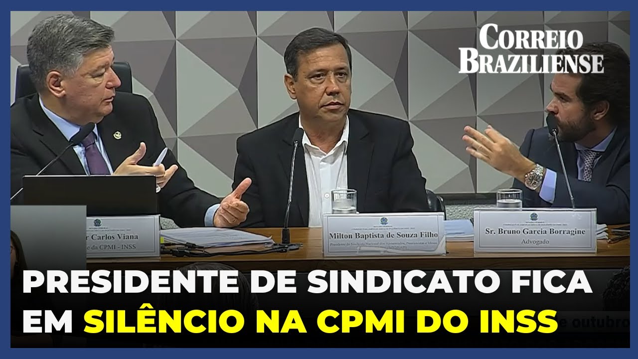 PRESIDENTE DE SINDICATO LIGADO A IRMÃO DE LULA PERMANECE EM SILÊNCIO DURANTE DEPOIMENTO NA CPMI