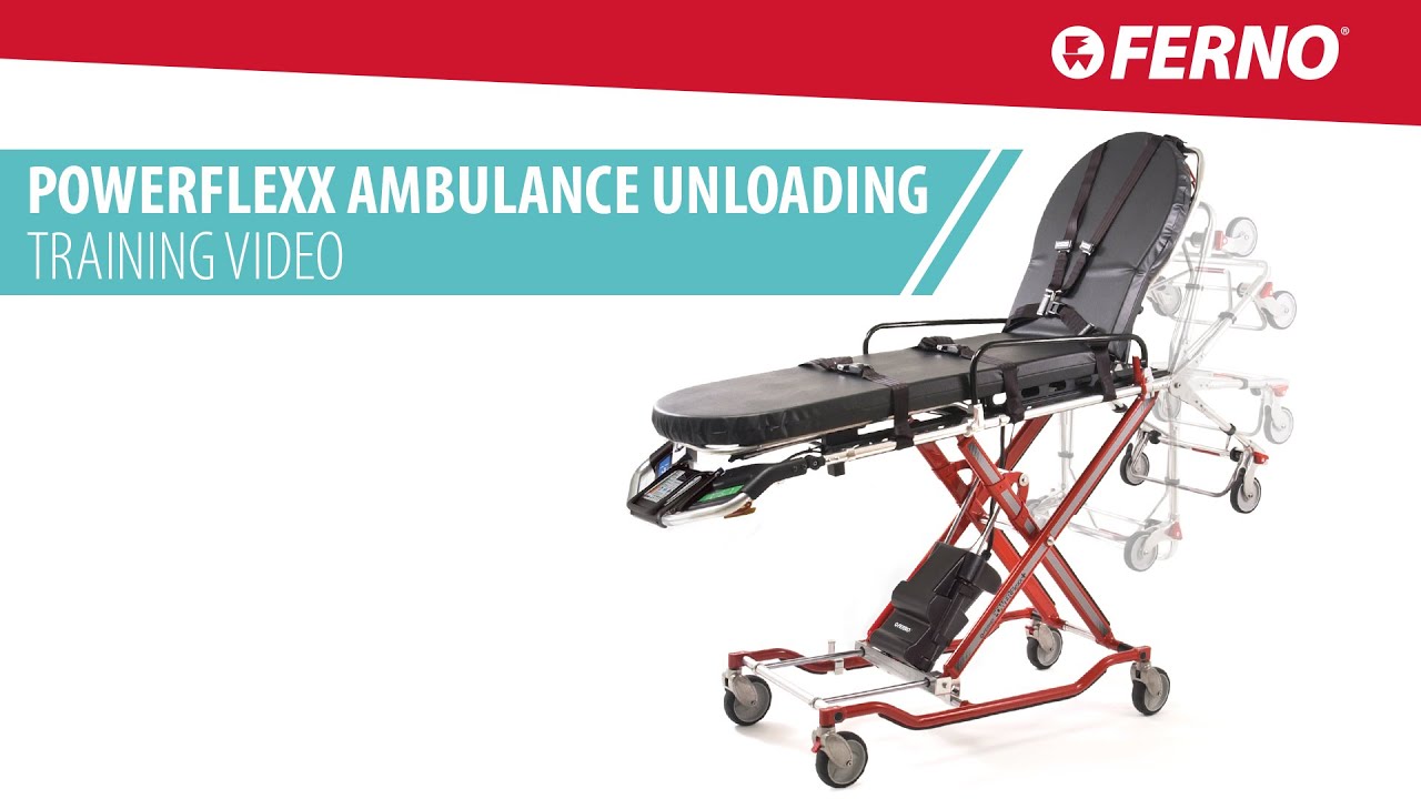 POWERFlexx Ambulance Cot: Unloading a Patient | FERNO