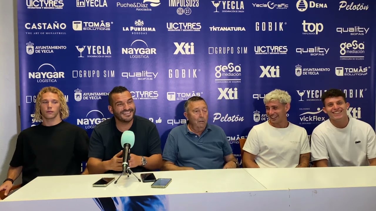 1ª Presentación de renovaciones y fichajes del Yeclano Deportivo para la 2024/25 en Primera RFEF