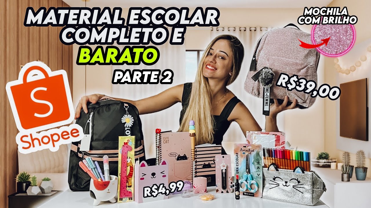MEU MATERIAL ESCOLAR 2022 COMPLETO SHOPEE