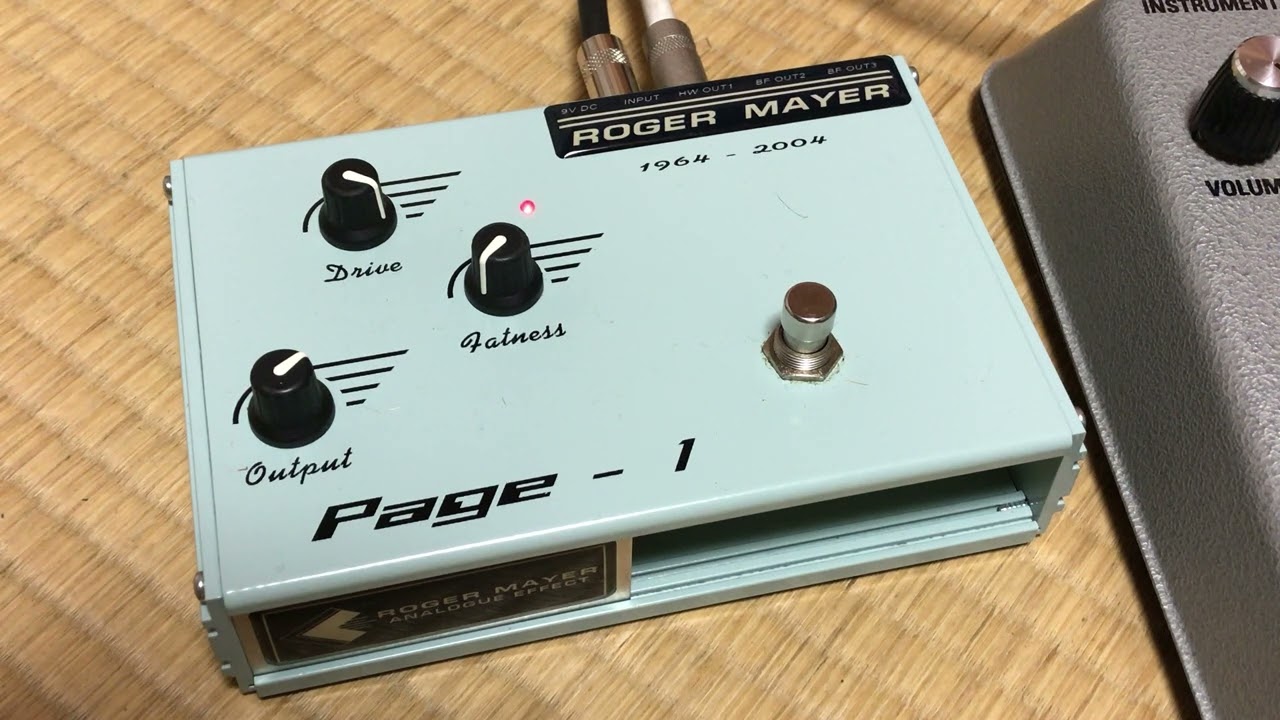 Roger Mayer PAGE-1 Fuzz Demonstration!