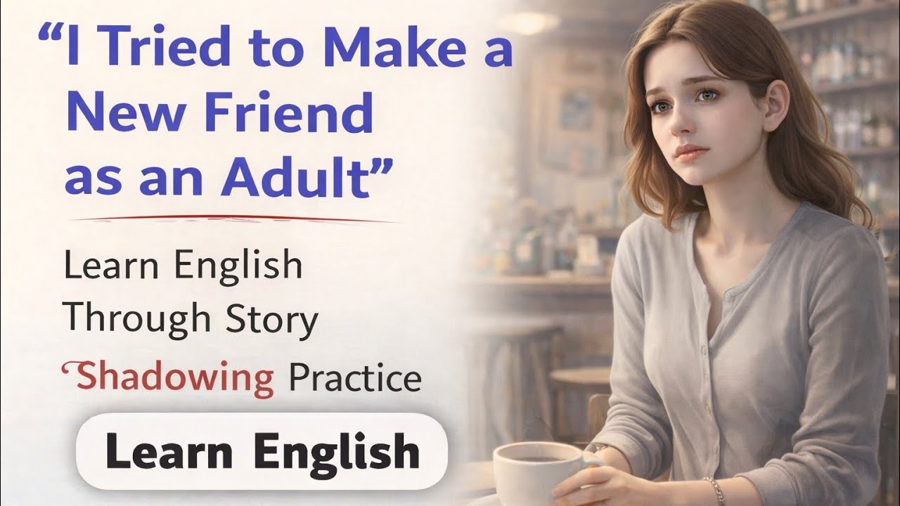 I Tried to Make a New Friend as an Adult | Learn English Through Story | Shadowing Practice
