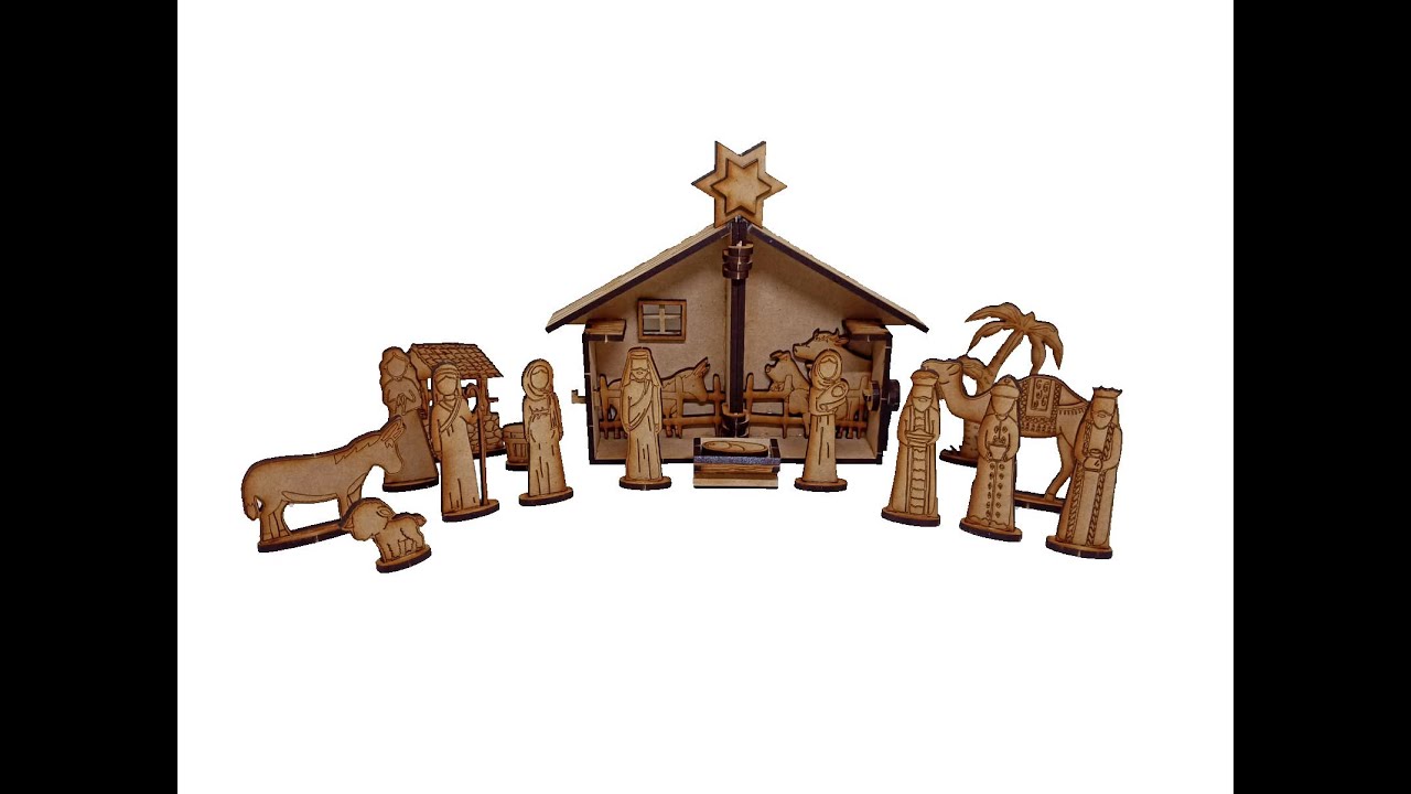 Ensamble cajita con nacimiento Navideño