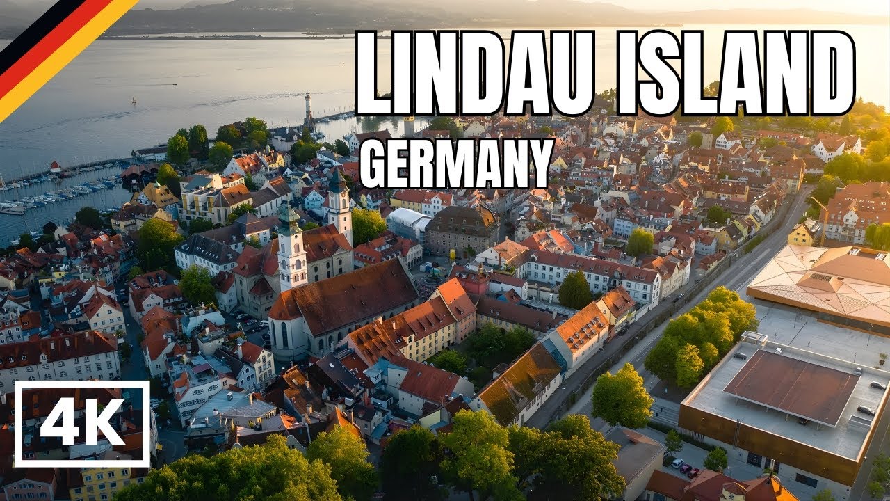 Lindau Island, Germany | The Most Beautiful Island in Alpes ☀️ 2025 - 4K Walking Tour