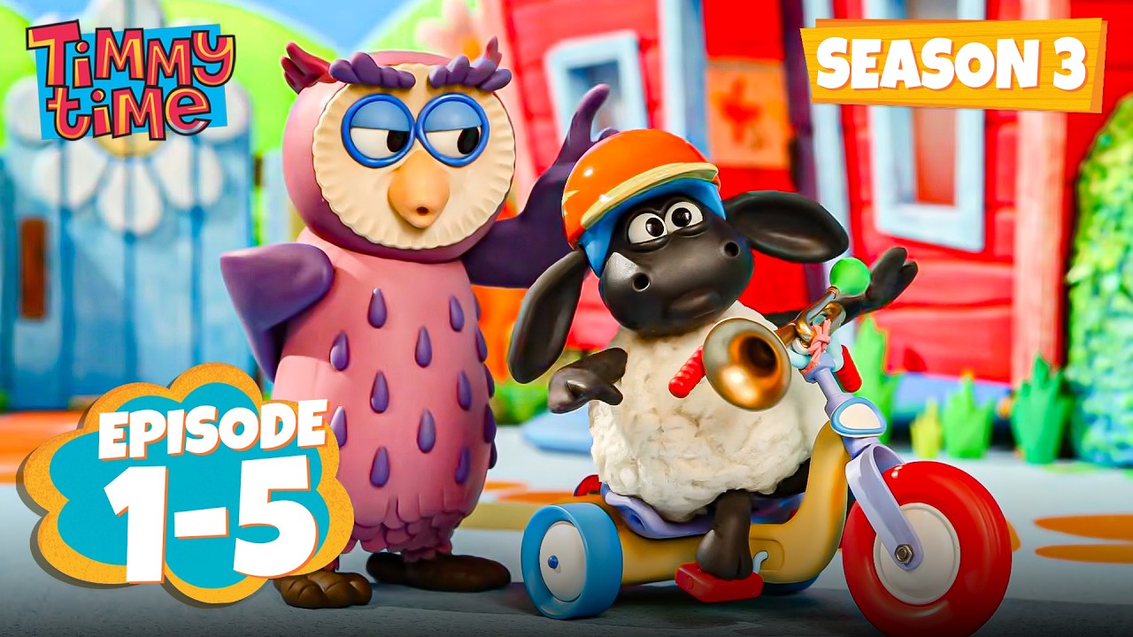 Timmy Time Season 3 Episode 1-5 | Back to School 🚌🔔