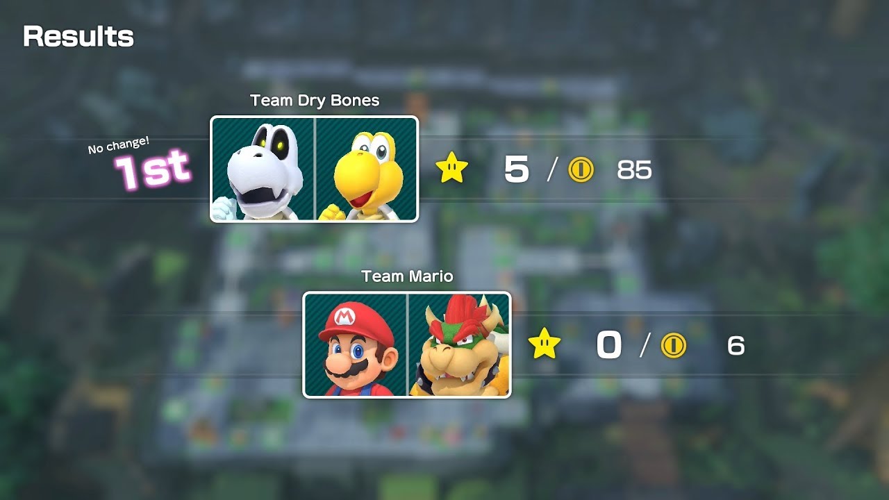 Super Mario Party Partner Party #893 Domino Ruins Treasure Hunt Dry Bones & Koopa vs Mario & Bowser