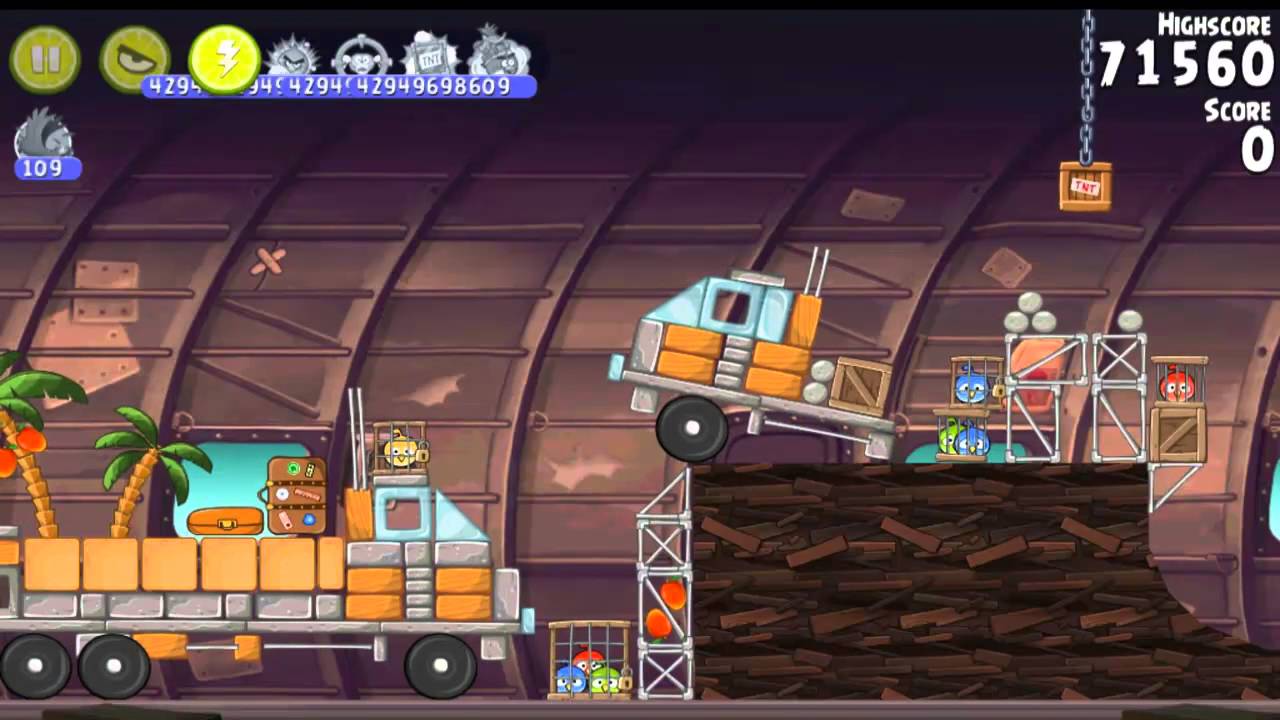 Angry Birds Rio Smugglers' Plane All levels + Treasure Hunt all levels unlocked