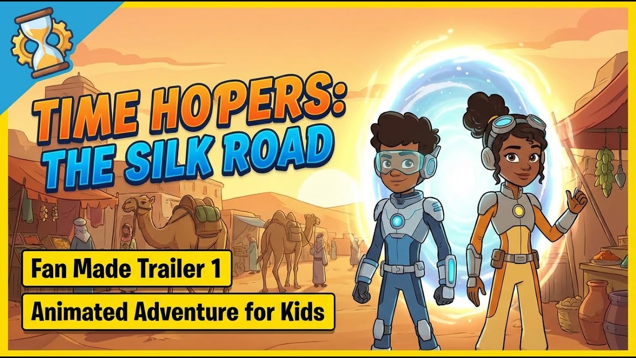 TIME HOPPERS: THE SILK ROAD ⏳🌏 | Fan Made Trailer 1 | Animated Adventure for Kids