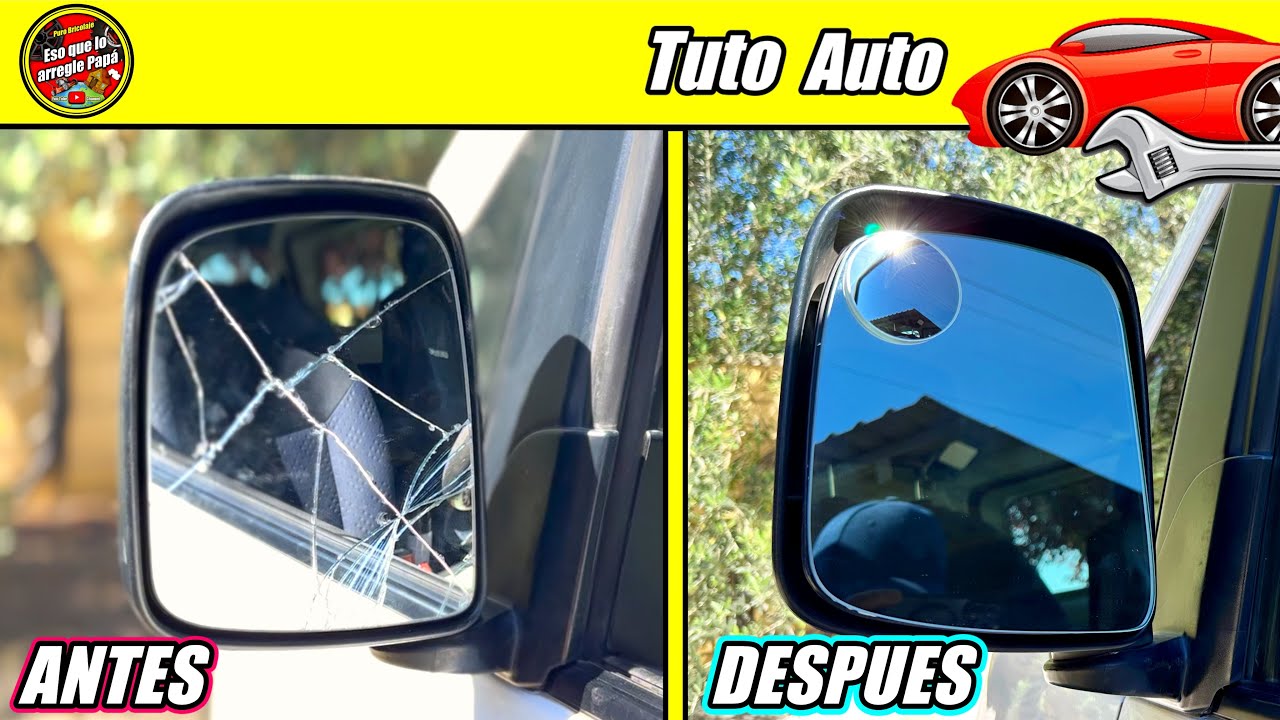 Como REPARAR espejo retrovisor PARTIDO 👉 ( SOLDAR BASE DE METAL )