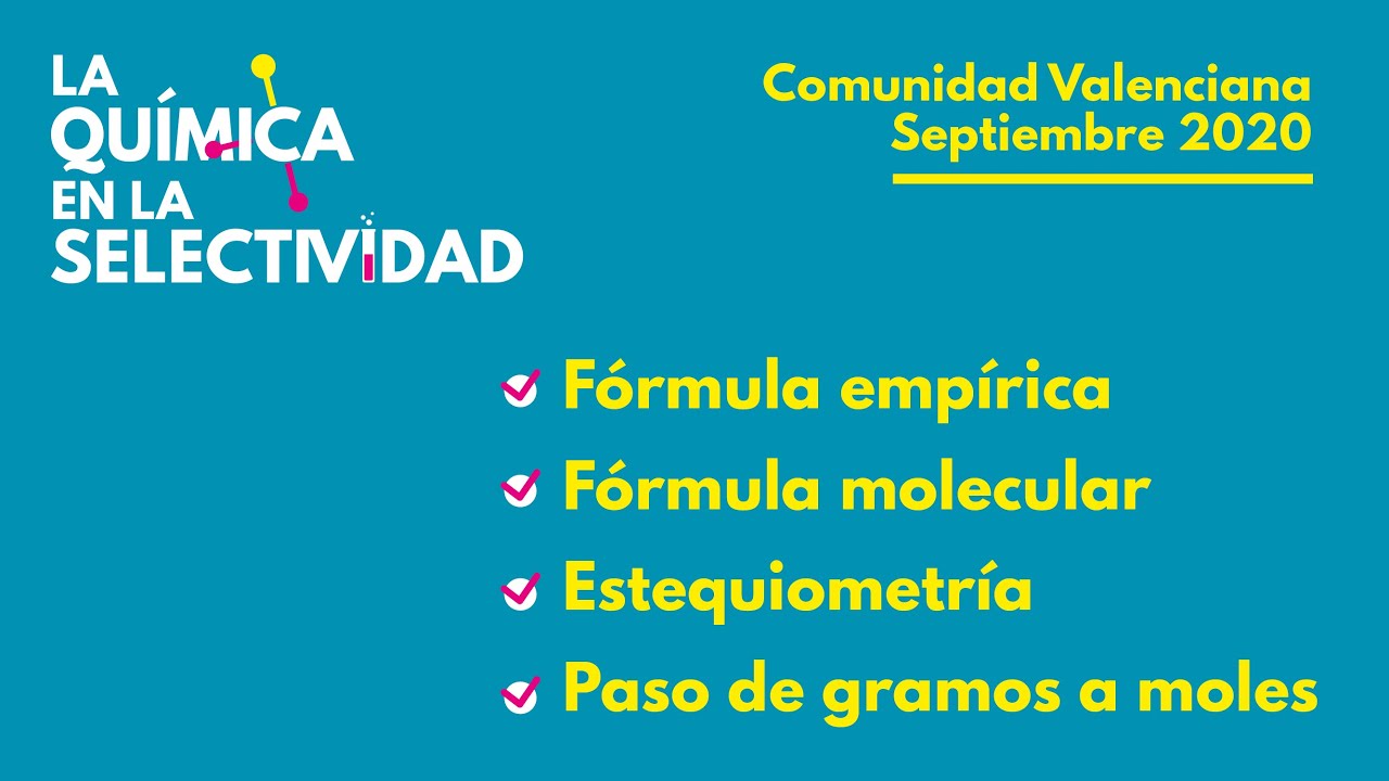 Formula empírica y molecular.   Estequiometria