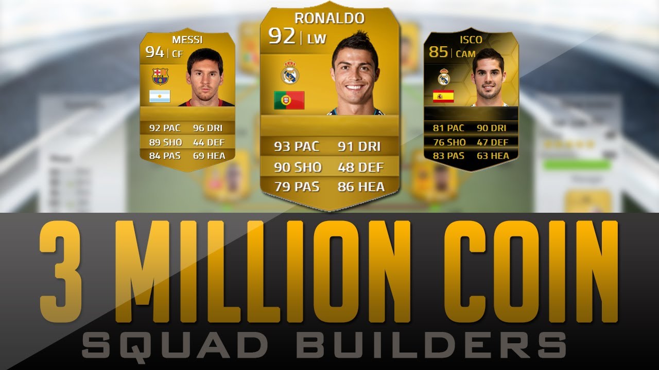 RONALDO & MESSI! - 3 MILLION COIN SQUAD BUILDER! Fifa 14 Ultimate Team