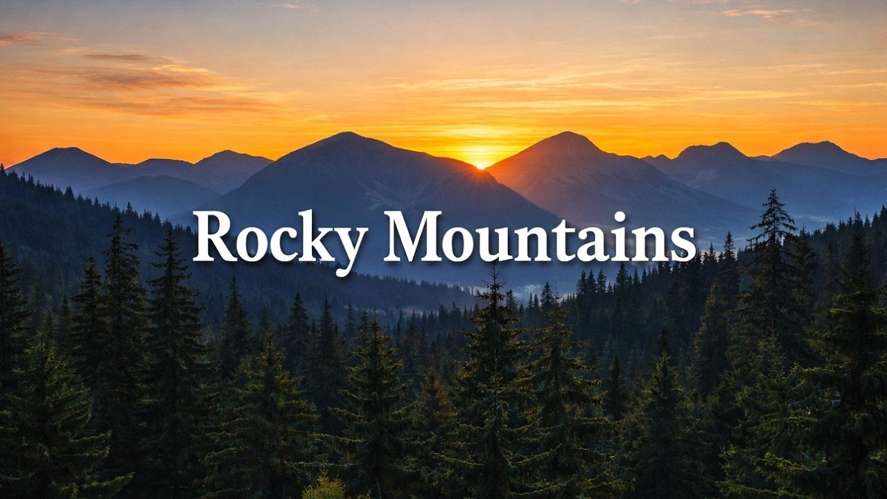 Evening in the Rocky Mountains | Still Forest Landscape
