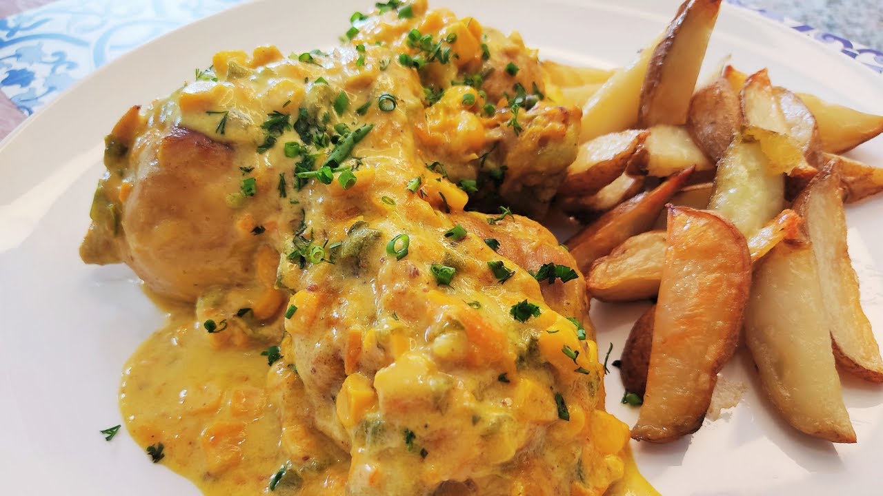 POLLO A LA CAMPESINA | &iquest;Qu&eacute; almorzar hoy? esta es la mejor y m&aacute;s rica forma de preparar un pollo 🐥