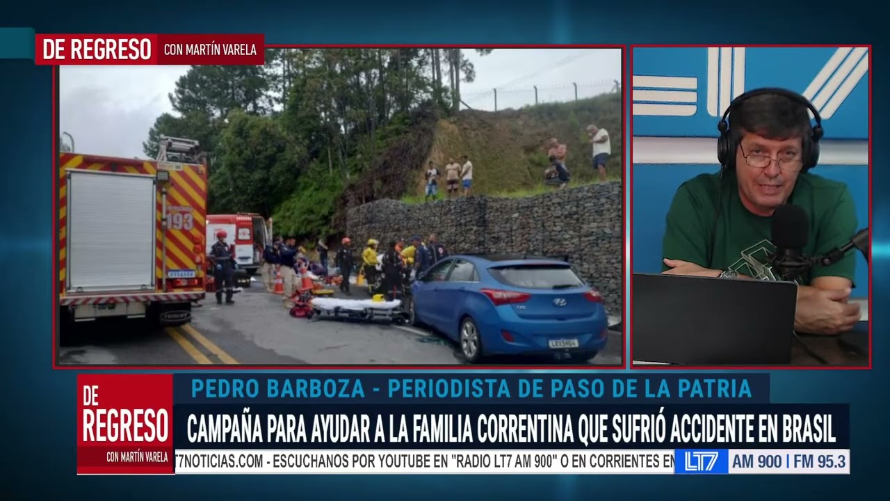 Colecta para familia correntina que sufrió una tragedia en Brasil: hablamos con Pedro Barboza