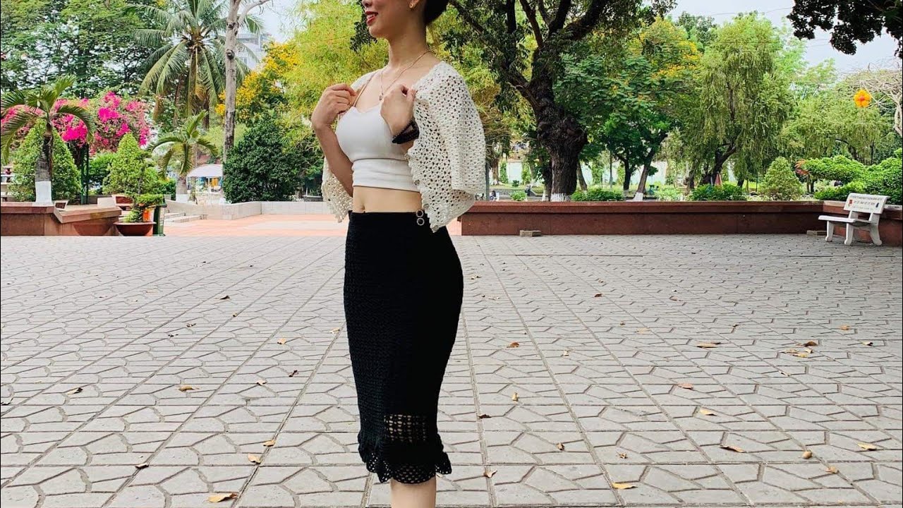 50a. HƯỚNG DẪN M&Oacute;C V&Aacute;Y &Ocirc;M X&Ograve;E ĐU&Ocirc;I C&Aacute; _ Phần 1_ Crochet skirt