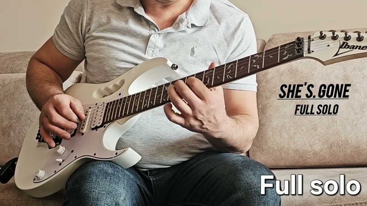 Красивое гитарное соло.She's Gone,Full solo