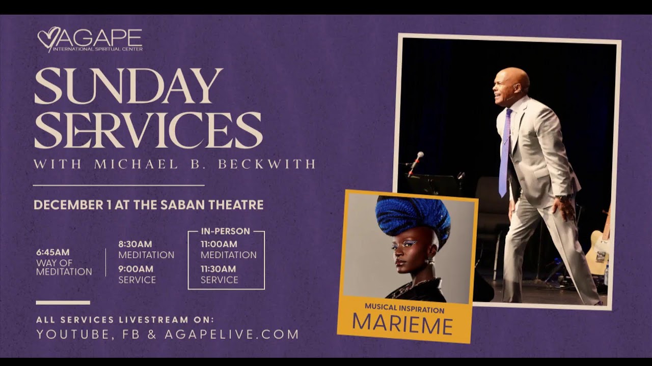 Agape's Way of Meditation Service, 12-1-24