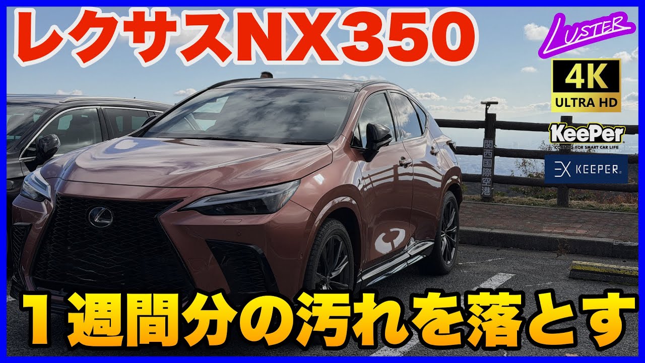 【レクサスNX】１週間約1,300km走破した汚れをスッキリ。300km強高速走行した後は洗車しないと気が済まない（笑）