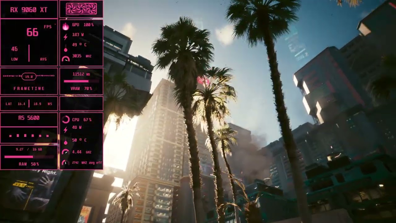 Cyberpunk 2077 16GB VS 32GB RAM fps test 4k ultra